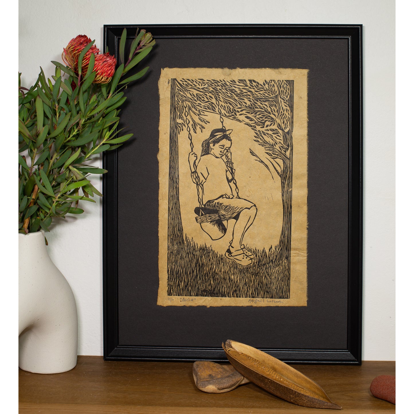 Alicia - Limited Edition Handprinted Linocut