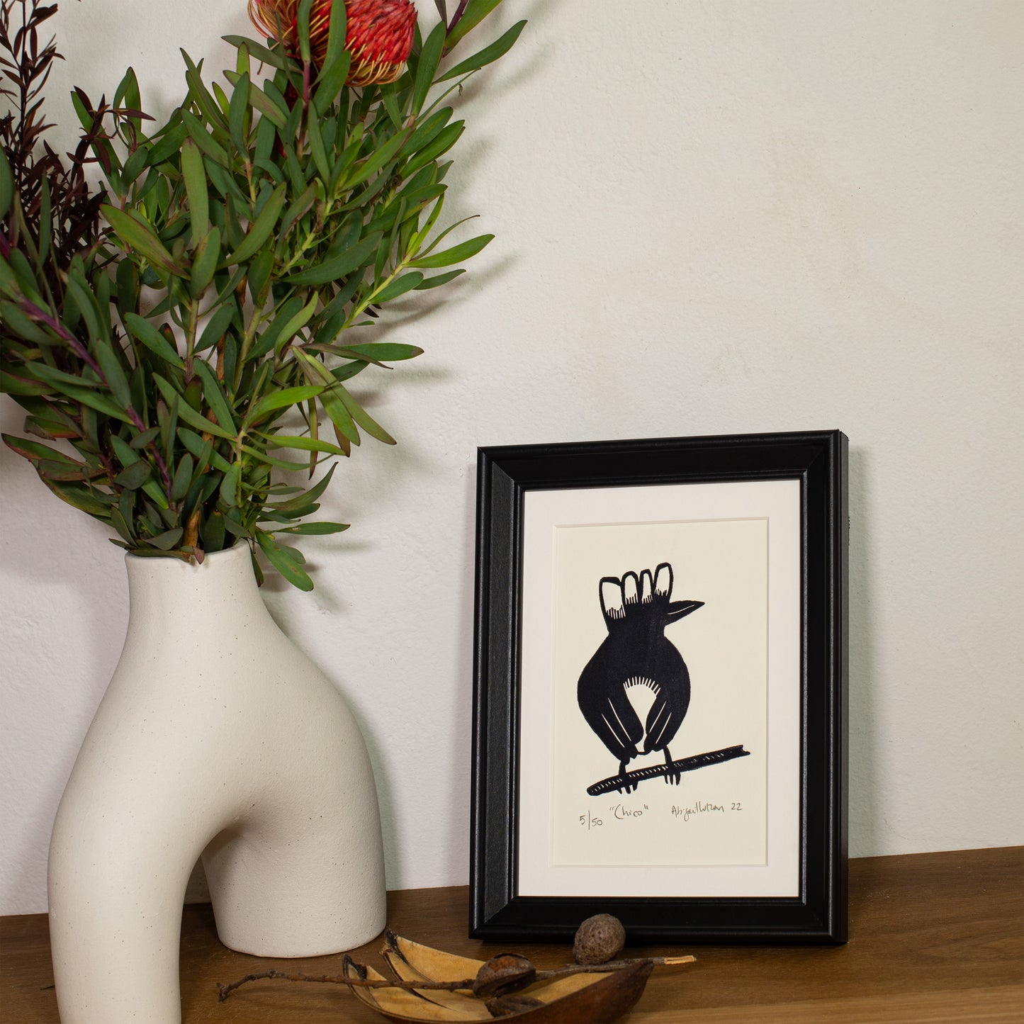 Chico - Limited Edition Handprinted Linocut