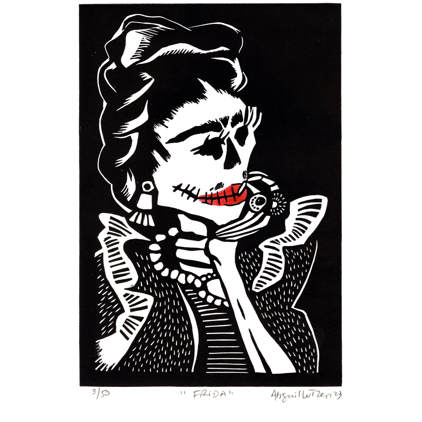 Frida - Limited Edition Handprinted Linocut