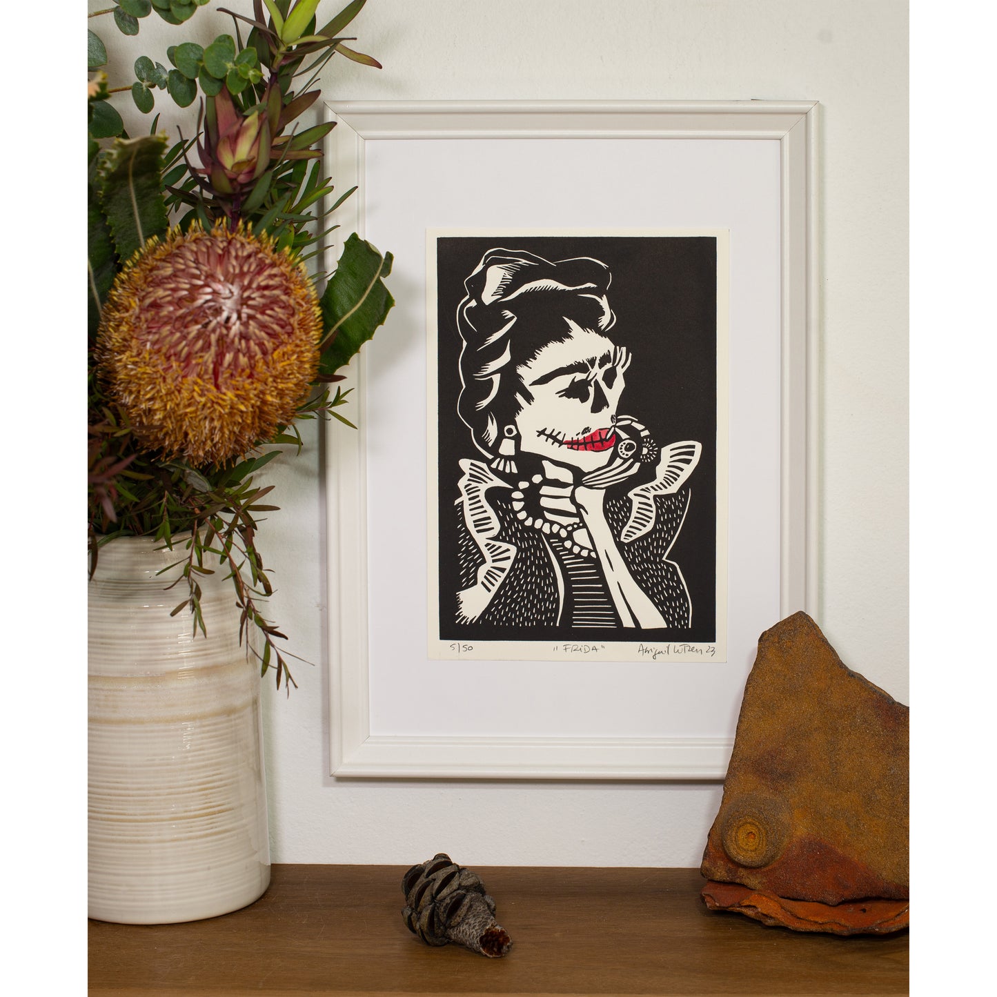 Frida - Limited Edition Handprinted Linocut