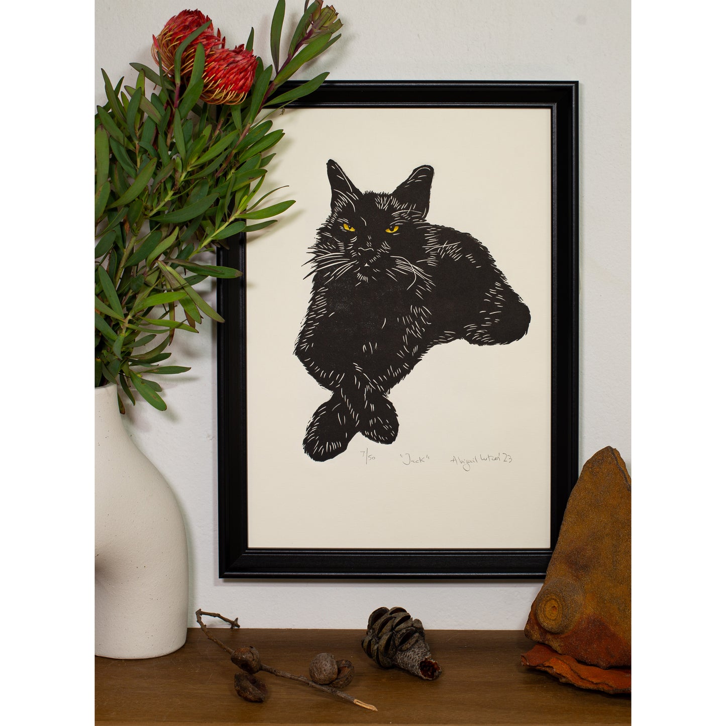 Jack - Limited Edition Handprinted Linocut