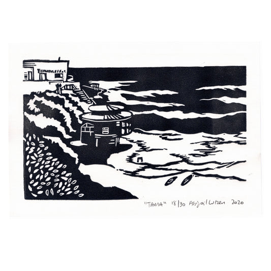 Tamarama - Limited Edition Handprinted Linocut