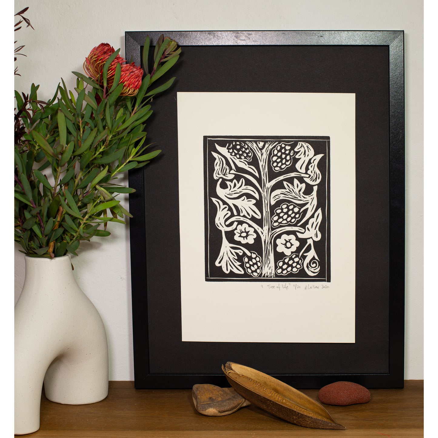 Tree of Life - Limited Edition Handprinted Linocut