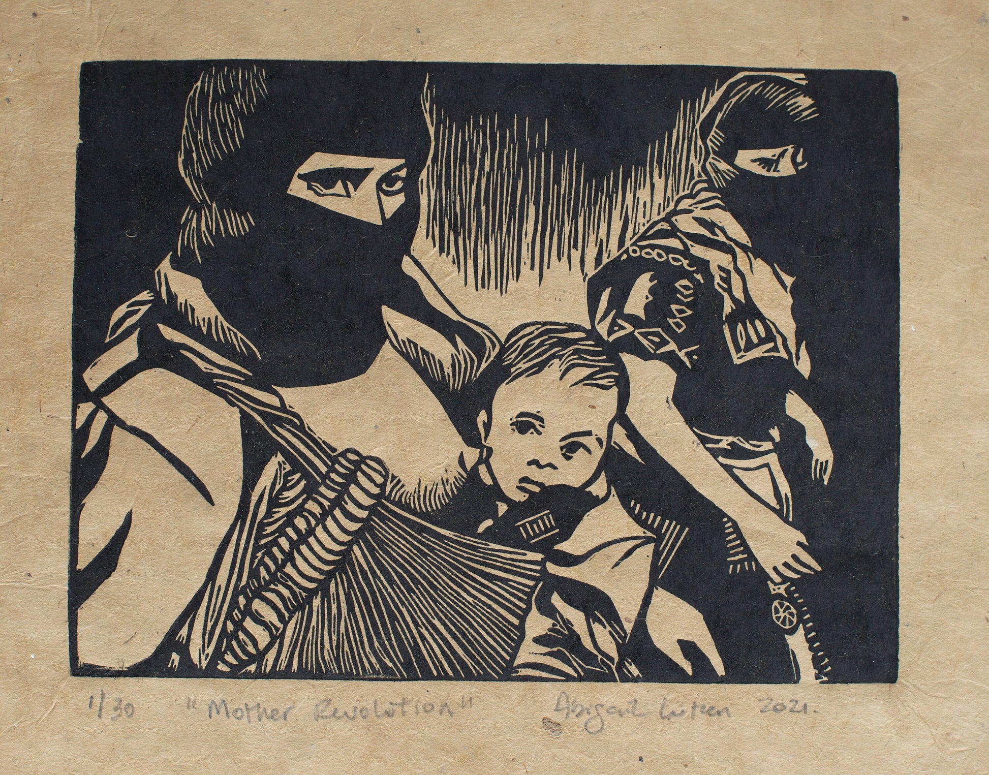 Zapatistas Print, Mexican Revolution, EZLN, Chiapas print, Linocut print, Original Work, Handmade Print, Gift, Limited Edition, Signed.