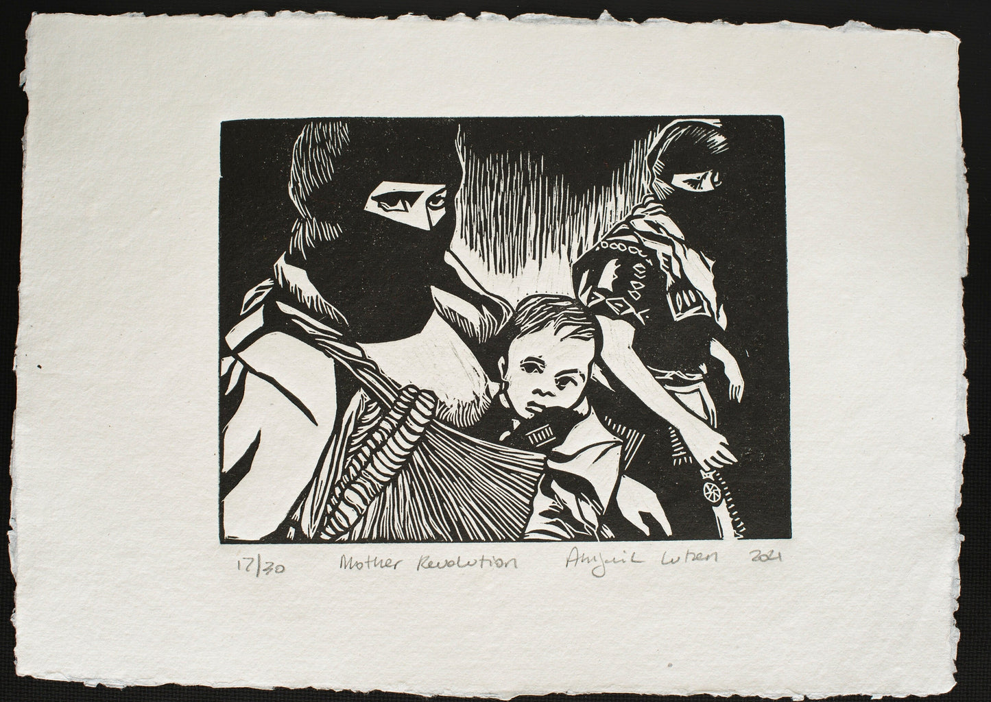 Zapatistas Print, Mexican Revolution, EZLN, Chiapas print, Linocut print, Original Work, Handmade Print, Gift, Limited Edition, Signed.