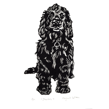 Stanley - Limited Edition Handprinted Linocut